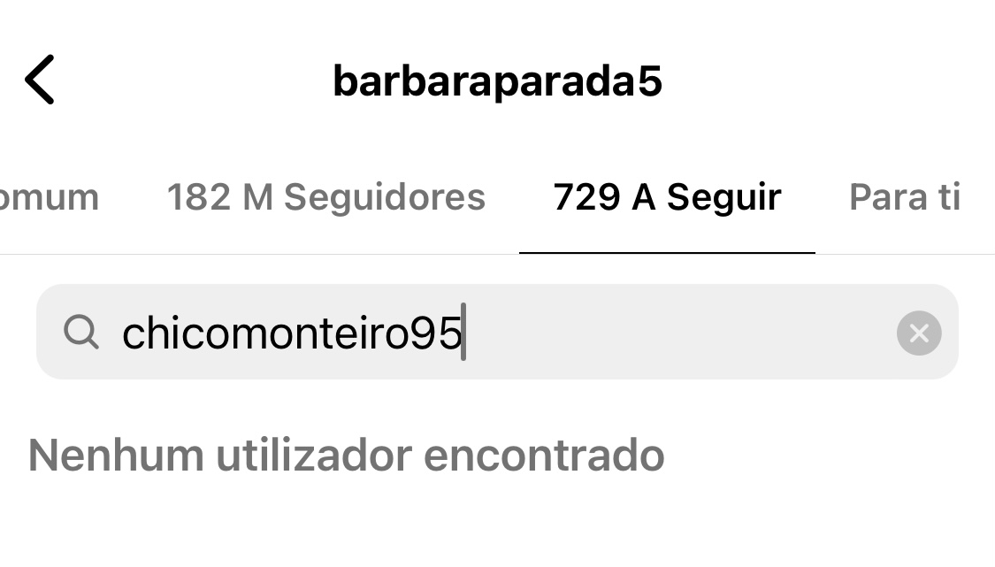 Zangados? Bárbara Parada e Francisco Monteiro &#8220;deixam&#8221; de se seguir nas redes sociais
