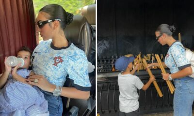 Georgina Rodríguez leva os filhos a visitar o Santuário de Fátima e acende uma &#8220;velinha&#8221;