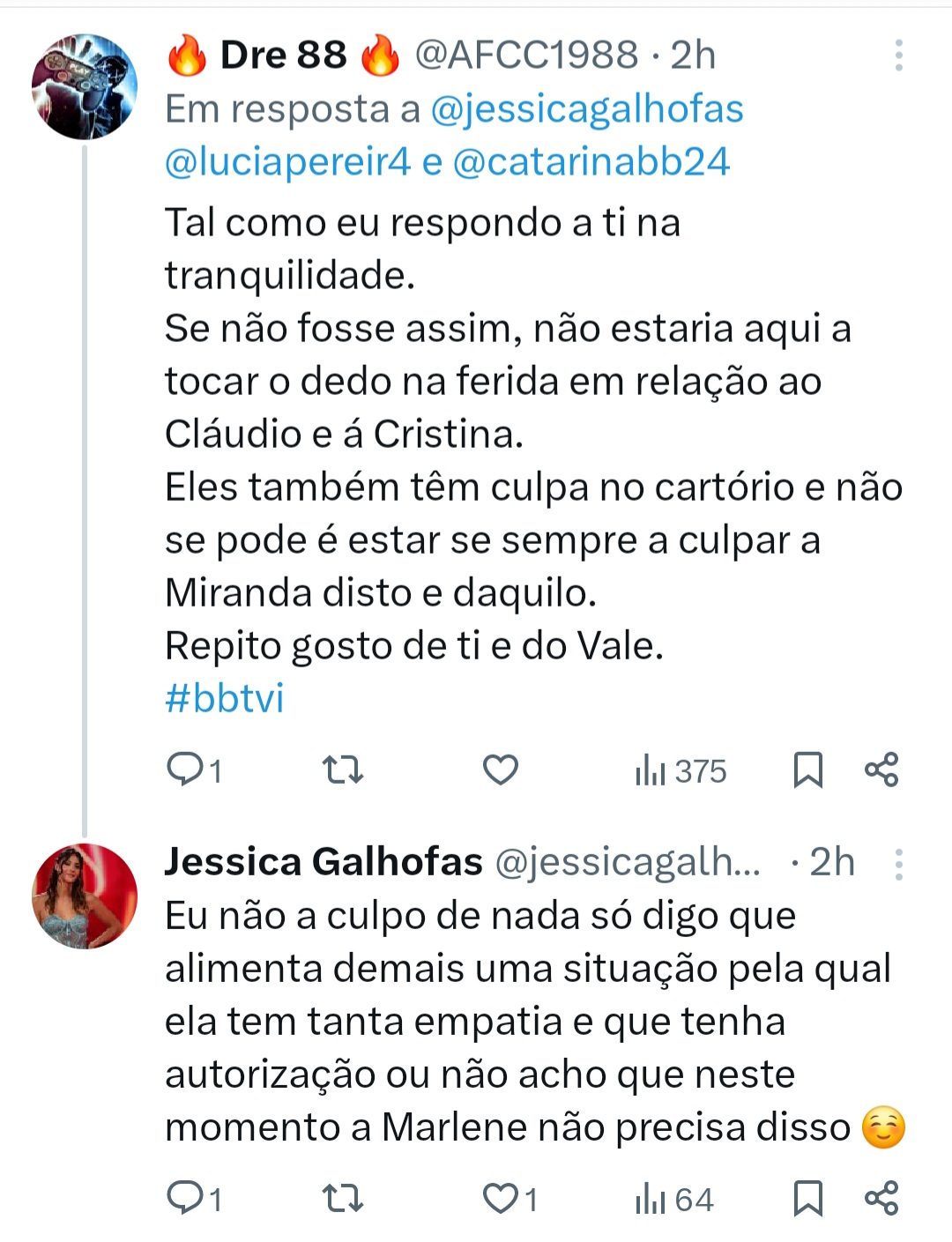 Jéssica Galhofas irrita-se com Catarina Miranda após &#8216;ameaça&#8217;: &#8220;Falas, falas e não dizes nada&#8230;&#8221;