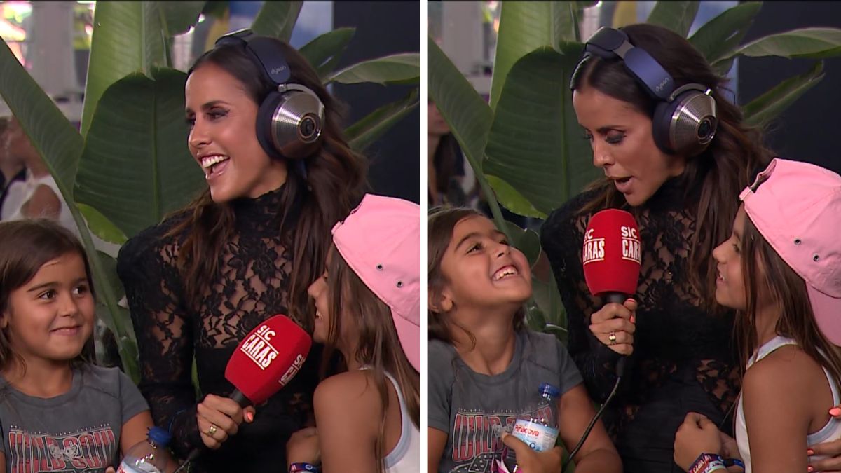 Carolina Patrocínio entrevista as filhas durante direto no Rock in Rio: &#8220;Visitas surpresas&#8230;&#8221;