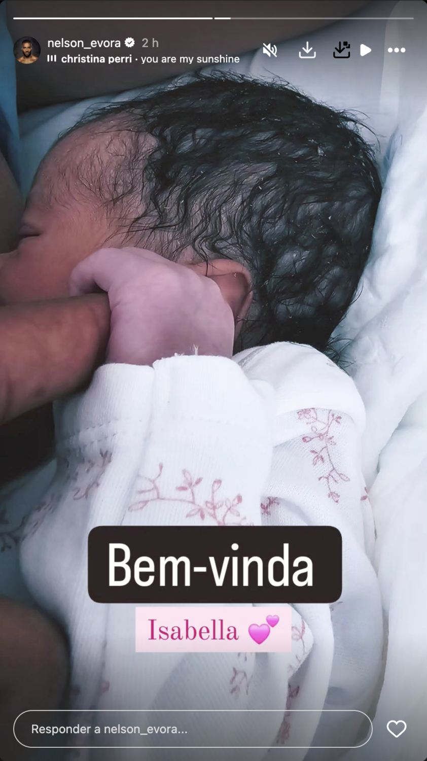 Já nasceu! Nelson Évora já foi pai e revela primeira foto da filha: &#8220;Bem-vinda Isabella&#8221;