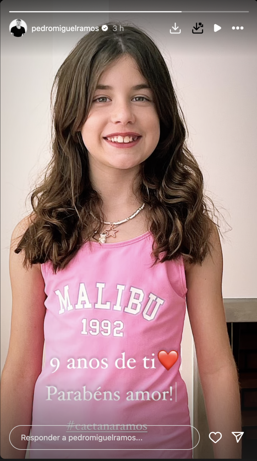 Filha mais nova de Fernanda Serrano e Pedro Miguel Ramos celebra 9 anos: &#8220;O nosso grande amor&#8230;&#8221;